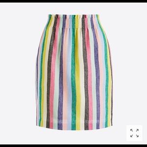 J Crew Multicolor Sidewalk Skirt